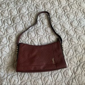 Vintage Burgundy YSL Shoulder Bag